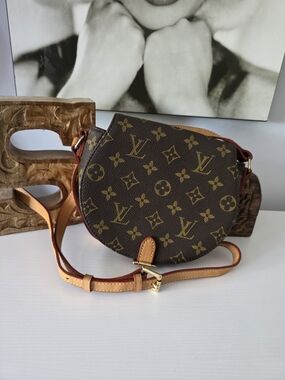 Louis Vuitton Brown Monogram Crescent Crossbody with Vachetta Strap